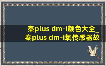 秦plus dm-i颜色大全_秦plus dm-i氧传感器故障